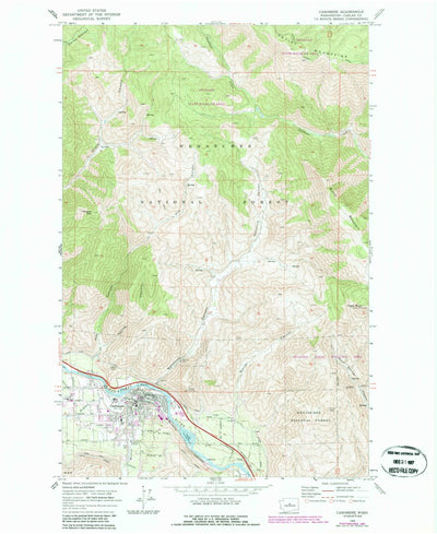 United States Geological Survey Cashmere, WA (1968, 24000-Scale) digital map