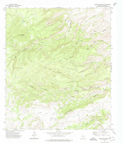 United States Geological Survey Casket Mountain, TX (1972, 24000-Scale) digital map