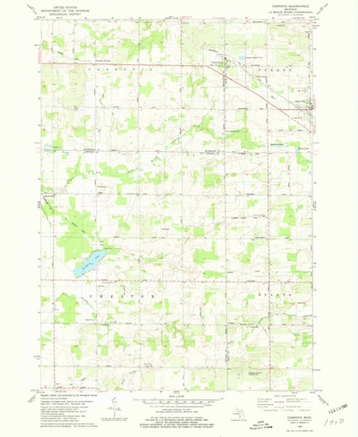 United States Geological Survey Casnovia, MI (1980, 24000-Scale) digital map