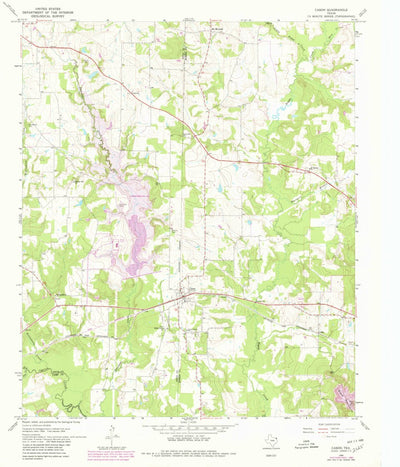 United States Geological Survey Cason, TX (1964, 24000-Scale) digital map