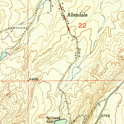 United States Geological Survey Casper, WY (1951, 24000-Scale) digital map