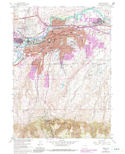 United States Geological Survey Casper, WY (1961, 24000-Scale) digital map