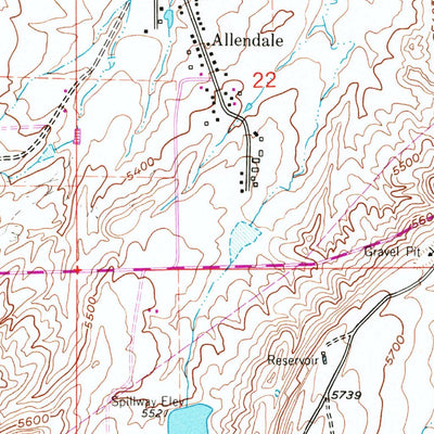 United States Geological Survey Casper, WY (1961, 24000-Scale) digital map