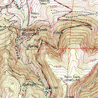 United States Geological Survey Casper, WY (1961, 24000-Scale) digital map