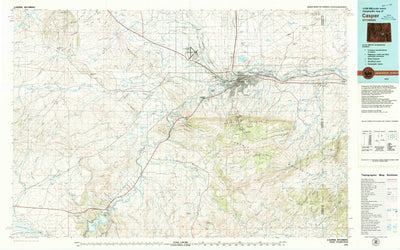 United States Geological Survey Casper, WY (1979, 100000-Scale) digital map