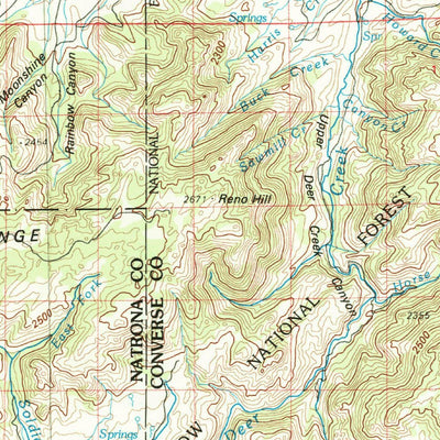 United States Geological Survey Casper, WY (1979, 100000-Scale) digital map