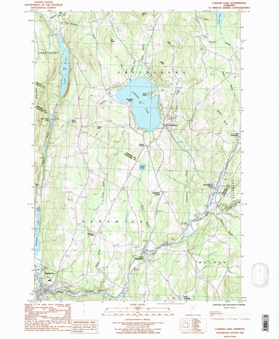 United States Geological Survey Caspian Lake, VT (1986, 24000-Scale) digital map