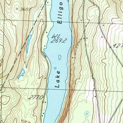 United States Geological Survey Caspian Lake, VT (1986, 24000-Scale) digital map