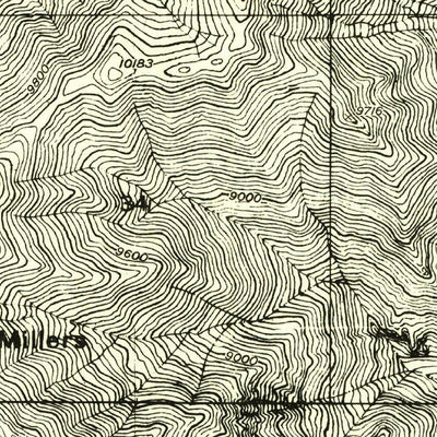 United States Geological Survey Cass Creek Peak, UT (1952, 24000-Scale) digital map