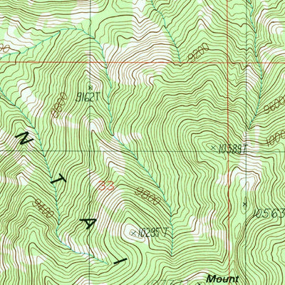 United States Geological Survey Cass Creek Peak, UT (1987, 24000-Scale) digital map