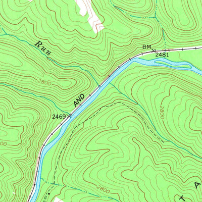 United States Geological Survey Cass, WV (1977, 24000-Scale) digital map