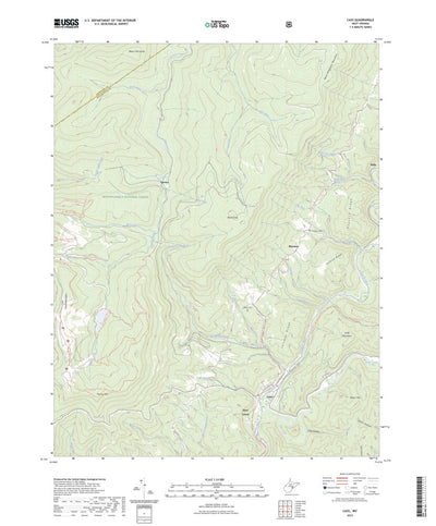 United States Geological Survey Cass, WV (2023, 24000-Scale) digital map