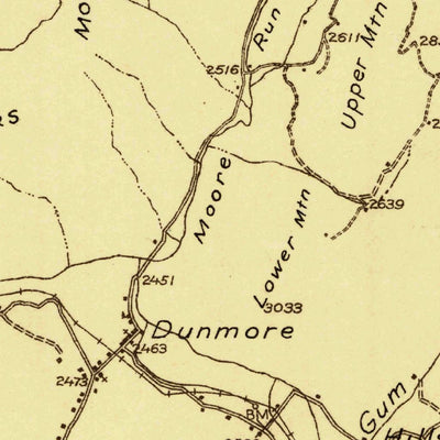 United States Geological Survey Cass, WV-VA (1922, 48000-Scale) digital map