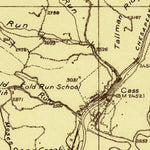 United States Geological Survey Cass, WV-VA (1922, 48000-Scale) digital map