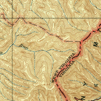 United States Geological Survey Cass, WV-VA (1924, 62500-Scale) digital map