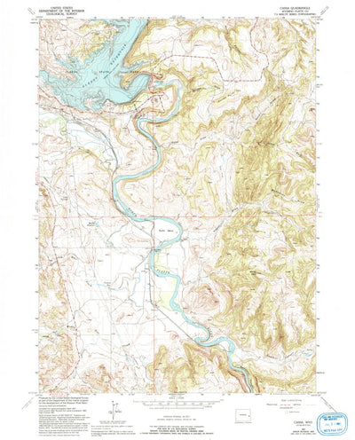 United States Geological Survey Cassa, WY (1961, 24000-Scale) digital map