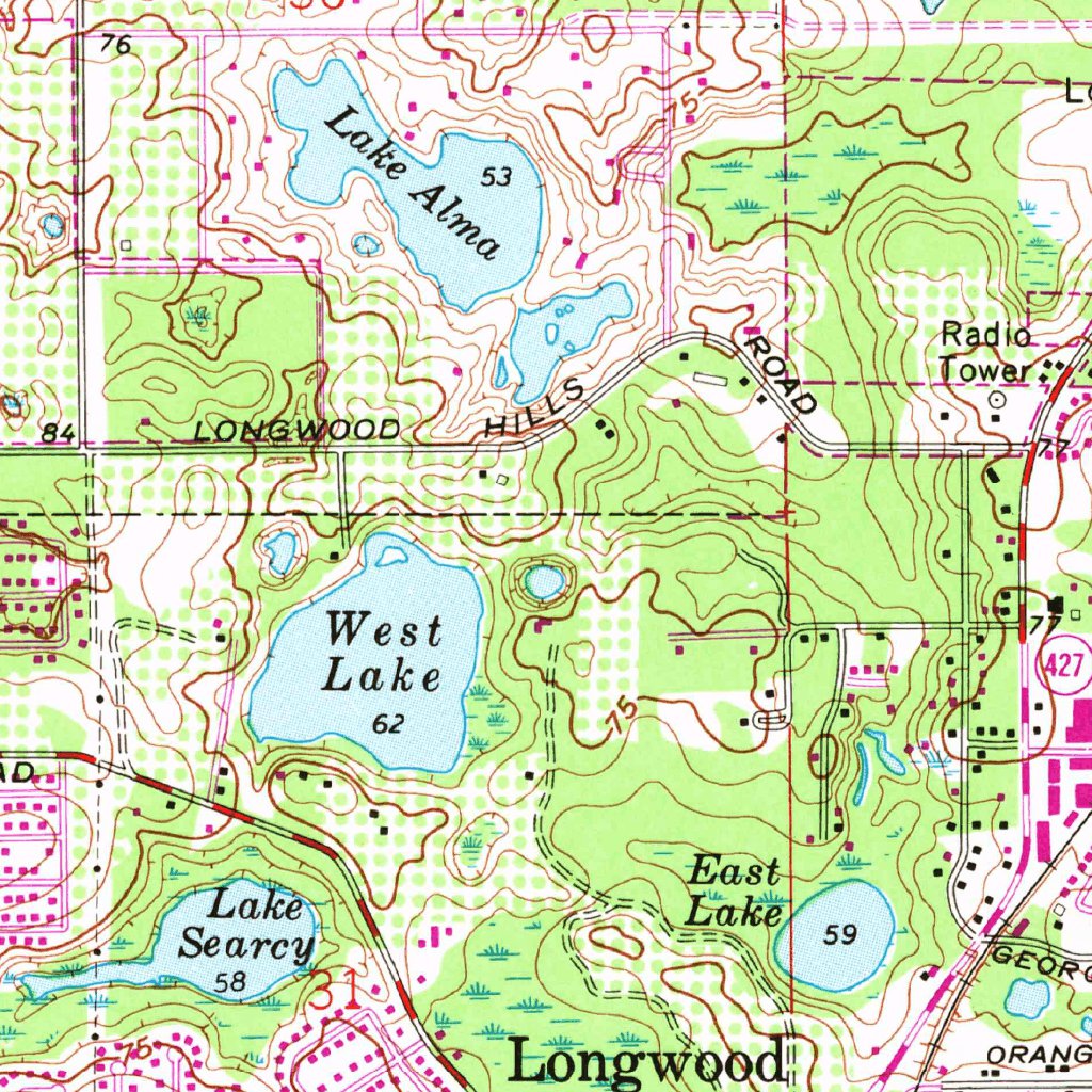 Casselberry, FL (1962, 24000-Scale) Map by United States Geological ...