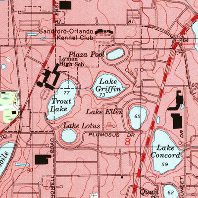 United States Geological Survey Casselberry, FL (1994, 24000-Scale) digital map