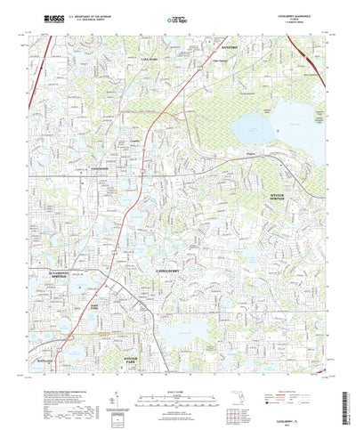 United States Geological Survey Casselberry, FL (2021, 24000-Scale) digital map
