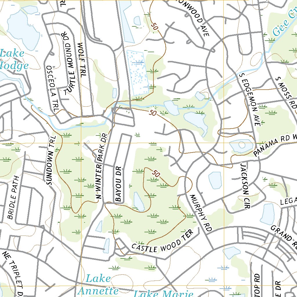 Casselberry, FL (2021, 24000-Scale) Map by United States Geological ...