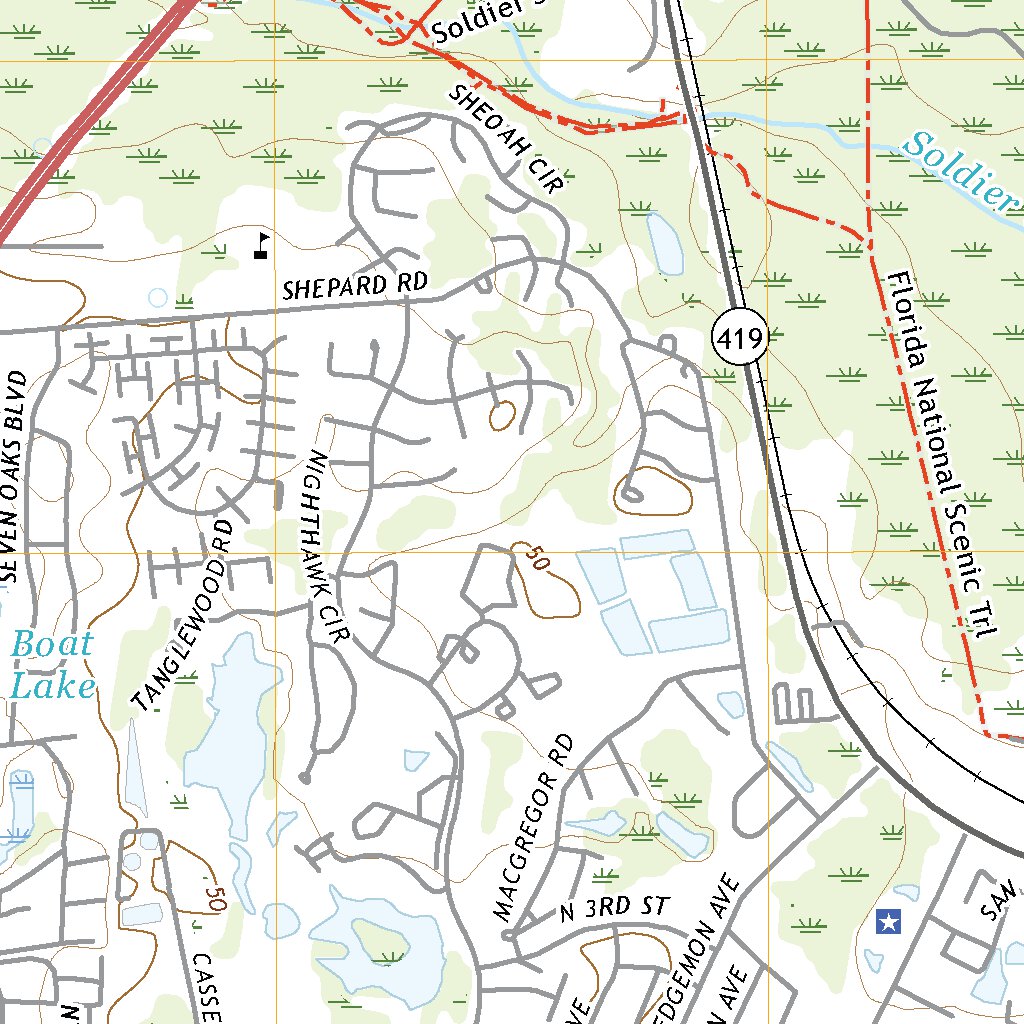 Casselberry, FL (2021, 24000-Scale) Map by United States Geological ...