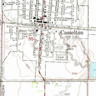 United States Geological Survey Casselton, ND (1961, 24000-Scale) digital map