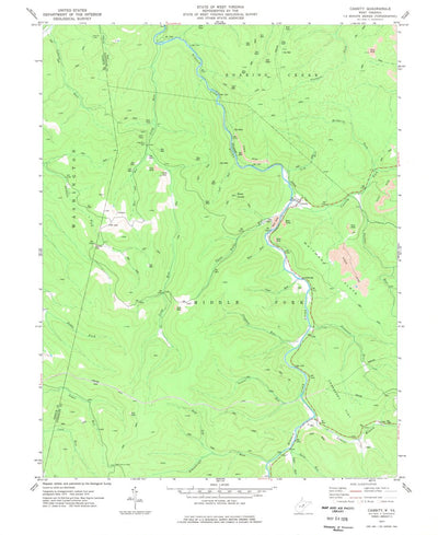 United States Geological Survey Cassity, WV (1977, 24000-Scale) digital map