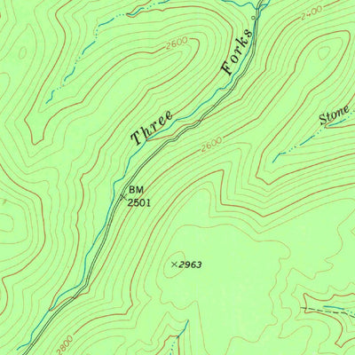 United States Geological Survey Cassity, WV (1977, 24000-Scale) digital map