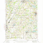 United States Geological Survey Cassopolis, MI-IN (1945, 62500-Scale) digital map