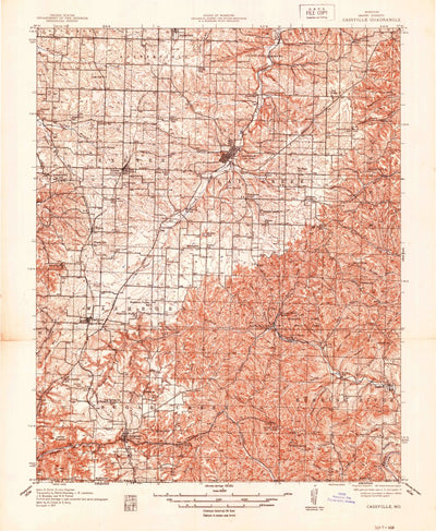 United States Geological Survey Cassville, MO (1937, 48000-Scale) digital map