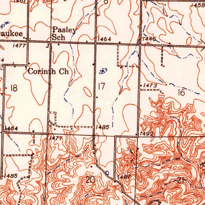 United States Geological Survey Cassville, MO (1937, 48000-Scale) digital map