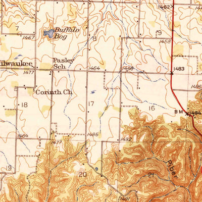 United States Geological Survey Cassville, MO (1944, 62500-Scale) digital map