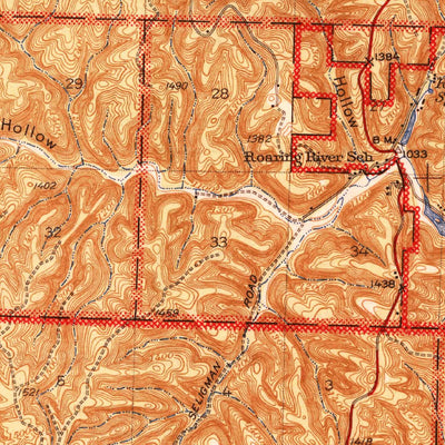United States Geological Survey Cassville, MO (1944, 62500-Scale) digital map