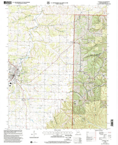 United States Geological Survey Cassville, MO (1999, 24000-Scale) digital map