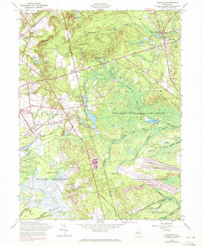 United States Geological Survey Cassville, NJ (1957, 24000-Scale) digital map