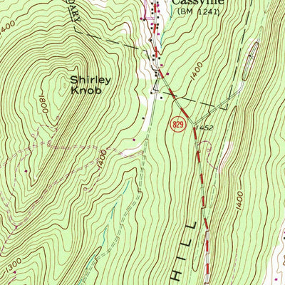 United States Geological Survey Cassville, PA (1963, 24000-Scale) digital map