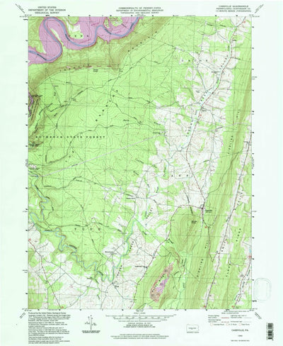 United States Geological Survey Cassville, PA (1994, 24000-Scale) digital map