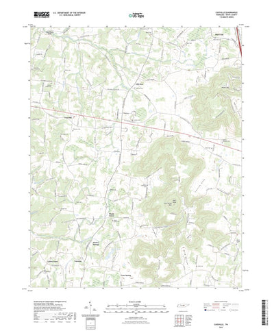 United States Geological Survey Cassville, TN (2022, 24000-Scale) digital map