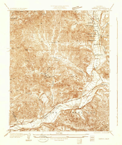 United States Geological Survey Castaic, CA (1931, 24000-Scale) digital map