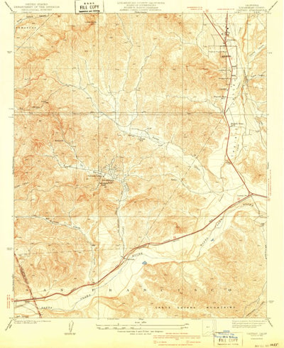 United States Geological Survey Castaic, CA (1940, 24000-Scale) digital map