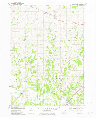 United States Geological Survey Castalia, IA (1981, 24000-Scale) digital map