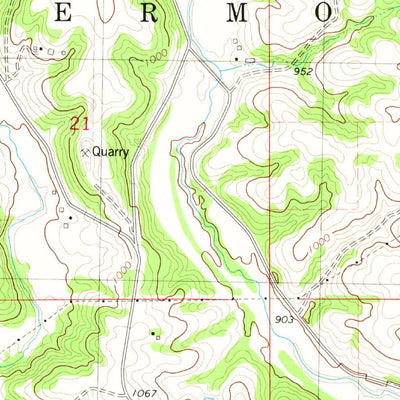 United States Geological Survey Castalia, IA (1981, 24000-Scale) digital map