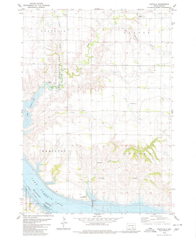 United States Geological Survey Castalia, SD (1979, 24000-Scale) digital map