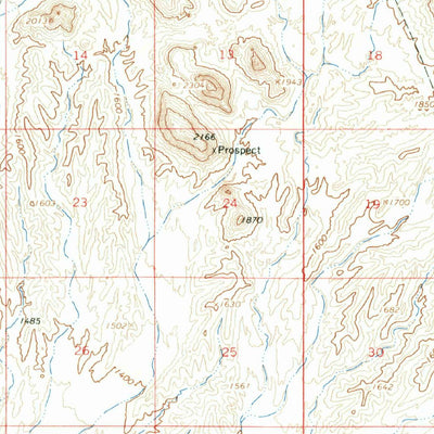 United States Geological Survey Castaneda Hills, AZ (1966, 62500-Scale) digital map