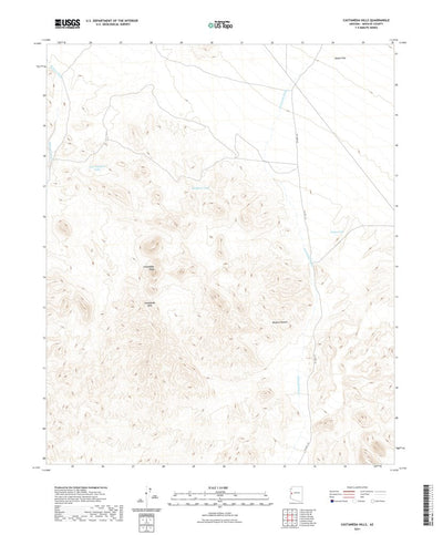 United States Geological Survey Castaneda Hills, AZ (2021, 24000-Scale) digital map
