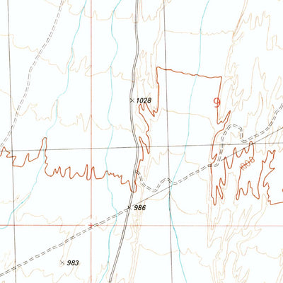 United States Geological Survey Castaneda Hills SW, AZ (1990, 24000-Scale) digital map