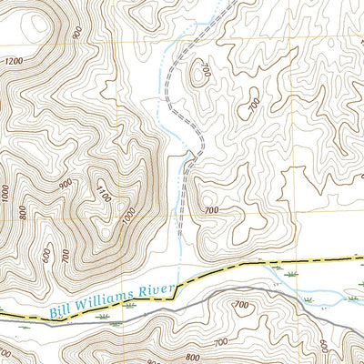 United States Geological Survey Castaneda Hills SW, AZ (2021, 24000-Scale) digital map