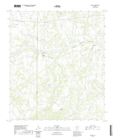 United States Geological Survey Castell, TX (2022, 24000-Scale) digital map