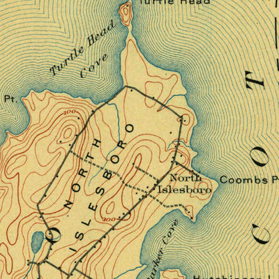 United States Geological Survey Castine, ME (1902, 62500-Scale) digital map