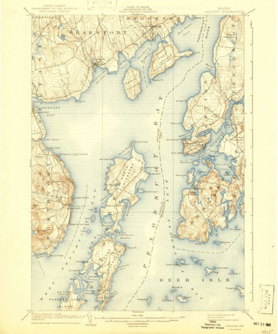 United States Geological Survey Castine, ME (1904, 62500-Scale) digital map